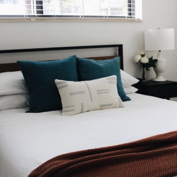 West Elm silk Handloomed Pillow Cover (set of 2) - Picture 4 of 7